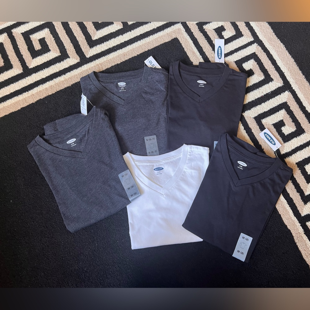 Boy’s old navy V-Neck T-Shirts, small & medium